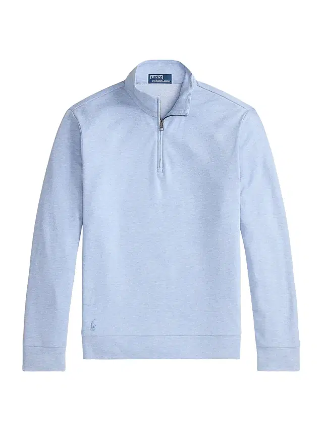 Polo Ralph Lauren Men's Luxury Texture Quarter-Zip Pullover - Isle Heather Nevis