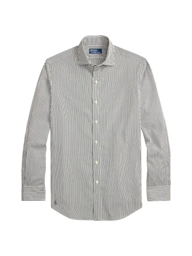Polo Ralph Lauren Men's Striped Cotton Poplin Shirt - Dark Metal