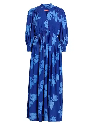 Elisamama Women's Foluke Floral Balloon-Sleeve Maxi Dress | Thumbnail 1 Elisamama Women's Foluke Floral Balloon-Sleeve Maxi Dress | Thumbnail 1