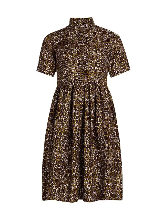 Elisamama Women's Olori Printed Cotton Minidress