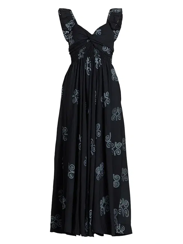 Elisamama Women's Ibukun Printed Maxi Dress