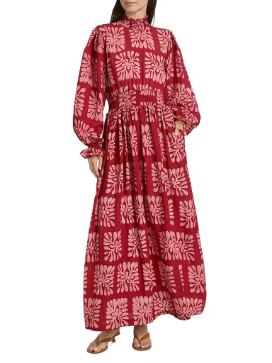 Elisamama Women's Abike Printed Maxi Dress | Thumbnail 2