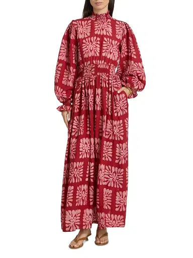 Elisamama Women's Abike Printed Maxi Dress | Thumbnail 3