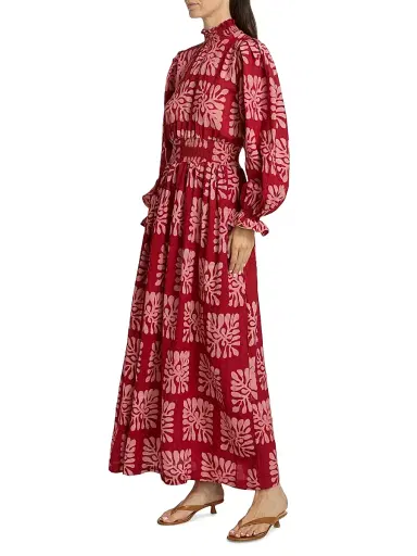 Elisamama Women's Abike Printed Maxi Dress | Thumbnail 4