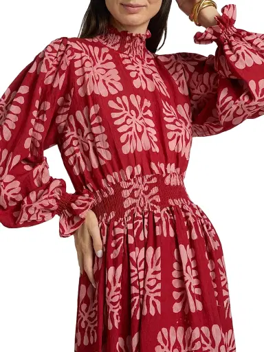 Elisamama Women's Abike Printed Maxi Dress | Thumbnail 6