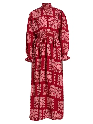 Elisamama Women's Abike Printed Maxi Dress | Thumbnail 1