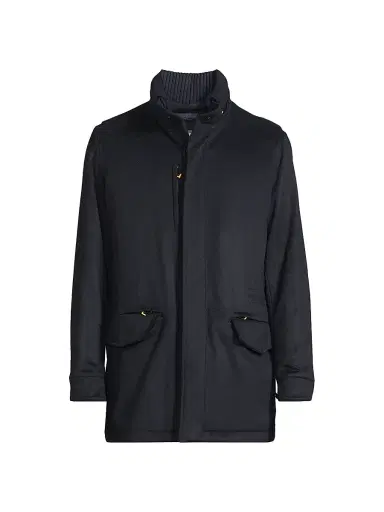 Sartorio Napoli Men's Tugai Cashmere Jacket - Navy Blue | Thumbnail 1