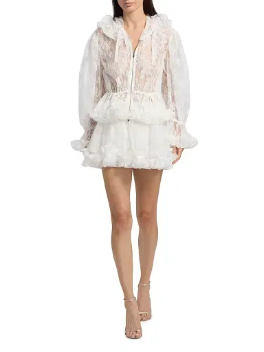 Aknvas Women's Kirsten Floral Lace Skort - Ivory - Size 12 | Thumbnail 2 Aknvas Women's Kirsten Floral Lace Skort - Ivory - Size 12 | Thumbnail 2