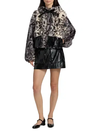 Aknvas Women's Hesse Leopard-Print Faux-Fur Jacket | Thumbnail 2 Aknvas Women's Hesse Leopard-Print Faux-Fur Jacket | Thumbnail 2