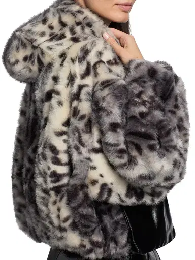 Aknvas Women's Hesse Leopard-Print Faux-Fur Jacket | Thumbnail 6 Aknvas Women's Hesse Leopard-Print Faux-Fur Jacket | Thumbnail 6