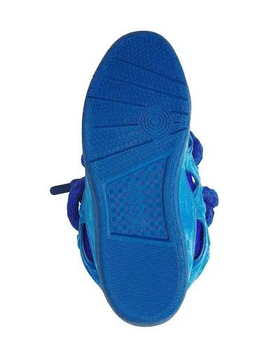 Lanvin Men's Curb Sneakers in Leather with Snake Laces - Blue Black | Thumbnail 6 Lanvin Men's Curb Sneakers in Leather with Snake Laces - Blue Black | Thumbnail 6