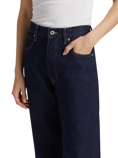 SLVRLAKE Women's Pheonix High-Rise Relaxed Straight Jeans - Midnight Mile - Size 26 | Thumbnail 6
