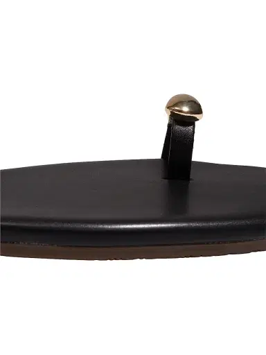 TKEES Women's Cole Leather Flat Sandals - Sable - Size 11 | Thumbnail 4