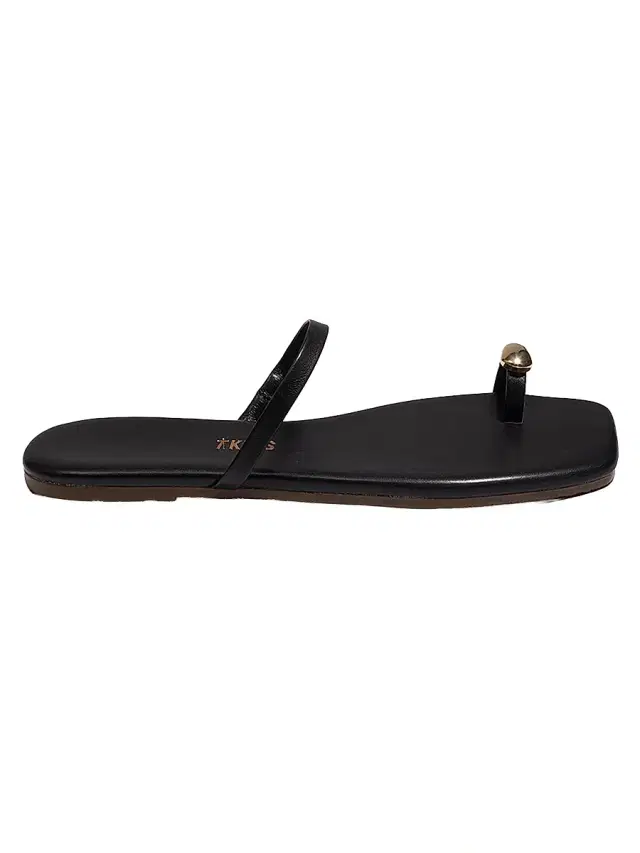 Tkees Women's Cole Leather Flat Sandals - Sable