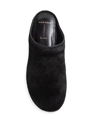 Black Suede Studio Women's Arie Pony Hair Slippers - Black Pony Hair - Size 7 | Thumbnail 5 Black Suede Studio Women's Arie Pony Hair Slippers - Black Pony Hair - Size 7 | Thumbnail 5