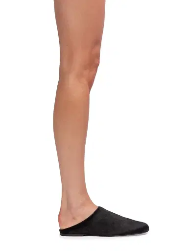 Black Suede Studio Women's Arie Pony Hair Slippers - Black Pony Hair - Size 7 | Thumbnail 6 Black Suede Studio Women's Arie Pony Hair Slippers - Black Pony Hair - Size 7 | Thumbnail 6