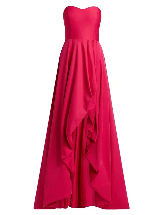 As It May Women's Leela Faille Fit-And-Flare Gown