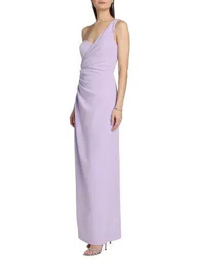 BCBGMAXAZRIA Women's Saphira Twist One-Shoulder Gown - Lavender - Size 8 | Thumbnail 4 BCBGMAXAZRIA Women's Saphira Twist One-Shoulder Gown - Lavender - Size 8 | Thumbnail 4