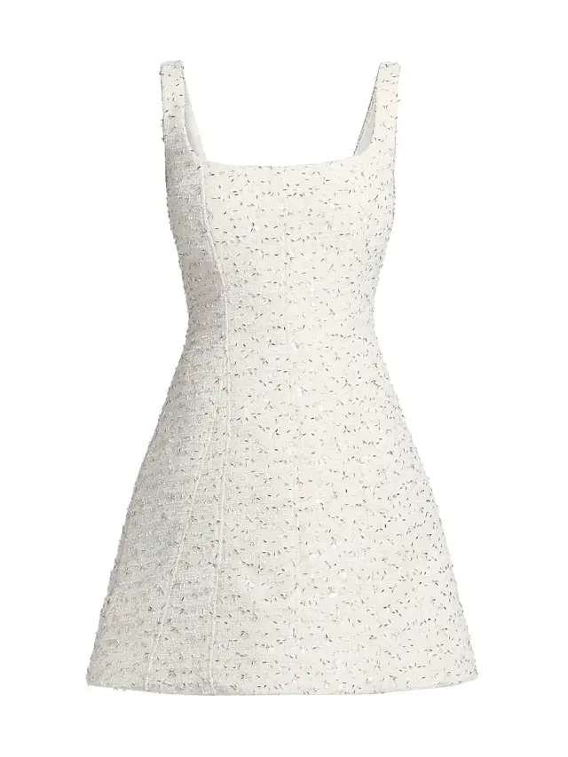 As It May Women's Emery Beaded Tweed Minidress
