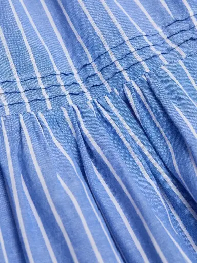DÔEN Women's Sebastiane Tiered Striped Cotton Midi-Skirt | Thumbnail 7 DÔEN Women's Sebastiane Tiered Striped Cotton Midi-Skirt | Thumbnail 7