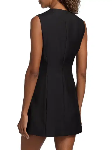 Heirlome Women's Danielle Wool-Blend Button-Front Minidress - Black - Size 10 | Thumbnail 5 Heirlome Women's Danielle Wool-Blend Button-Front Minidress - Black - Size 10 | Thumbnail 5