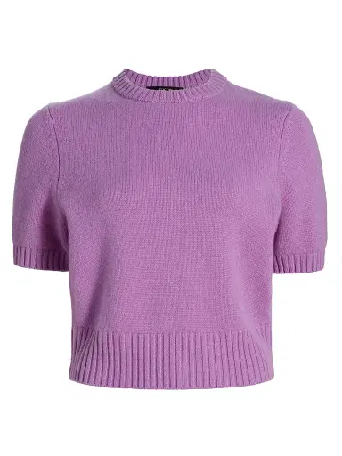 Toccin Women's Elsie Short-Sleeve Sweater - Violet | Thumbnail 1 Toccin Women's Elsie Short-Sleeve Sweater - Violet | Thumbnail 1