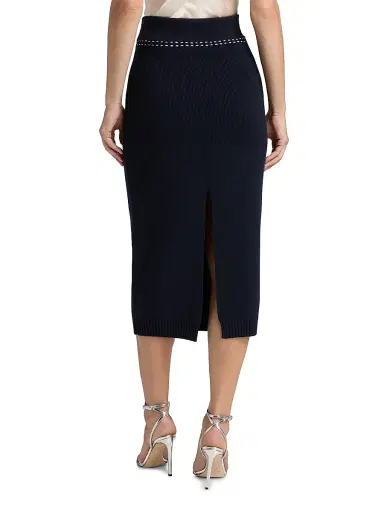 Toccin Women's Carla Pocket Knit Midi-Skirt - Outerspace | Thumbnail 5 Toccin Women's Carla Pocket Knit Midi-Skirt - Outerspace | Thumbnail 5