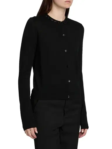Jason Wu Collection Women's Beaded Merino Wool Cardigan | Thumbnail 4
