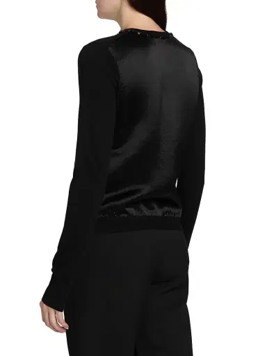 Jason Wu Collection Women's Beaded Merino Wool Cardigan | Thumbnail 5