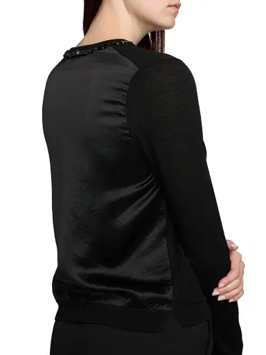 Jason Wu Collection Women's Beaded Merino Wool Cardigan | Thumbnail 6
