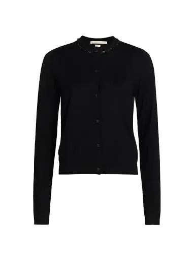 Jason Wu Collection Women's Beaded Merino Wool Cardigan | Thumbnail 1