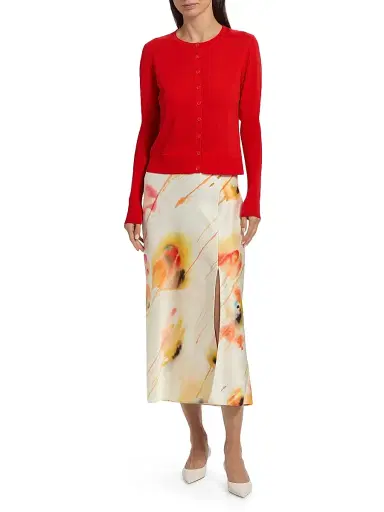 Jason Wu Collection Women's Puff-Sleeve Merino Wool Cardigan | Thumbnail 2 Jason Wu Collection Women's Puff-Sleeve Merino Wool Cardigan | Thumbnail 2