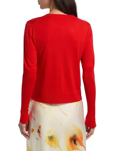 Jason Wu Collection Women's Puff-Sleeve Merino Wool Cardigan | Thumbnail 5 Jason Wu Collection Women's Puff-Sleeve Merino Wool Cardigan | Thumbnail 5