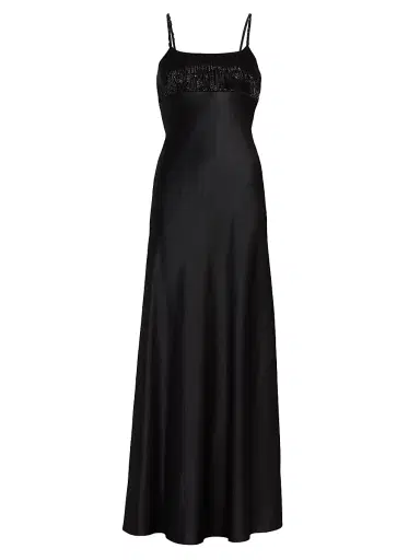 Jason Wu Collection Women's Embellished Washed-Twill Slip Gown | Thumbnail 1 Jason Wu Collection Women's Embellished Washed-Twill Slip Gown | Thumbnail 1