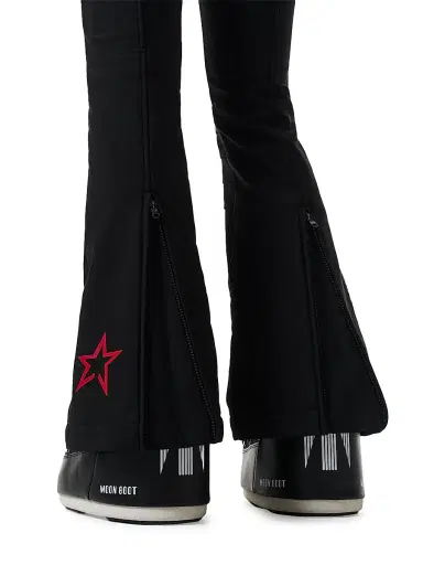 Perfect Moment Women's Polar Flare Down Ski Suit - Black White - Size Large | Thumbnail 6 Perfect Moment Women's Polar Flare Down Ski Suit - Black White - Size Large | Thumbnail 6