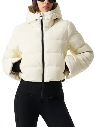 Perfect Moment Women's Polar Flare Down Ski Suit - Black White - Size Large | Thumbnail 1 Perfect Moment Women's Polar Flare Down Ski Suit - Black White - Size Large | Thumbnail 1
