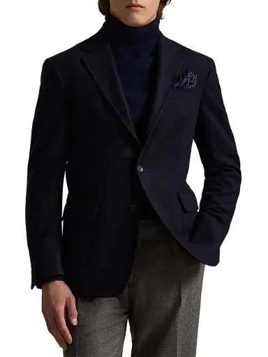 Polo Ralph Lauren Men's Cashmere Single-Breasted Blazer - Navy | Thumbnail 2