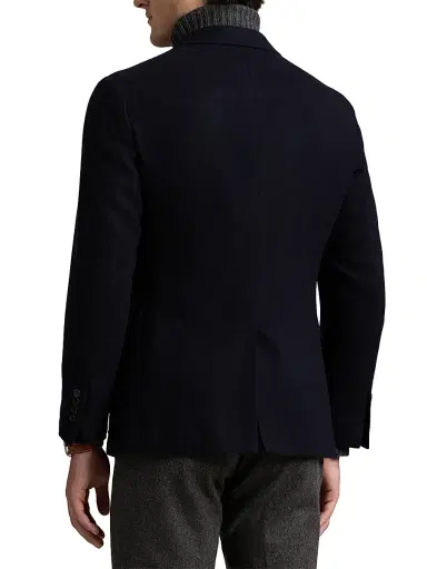 Polo Ralph Lauren Men's Cashmere Single-Breasted Blazer - Navy | Thumbnail 4