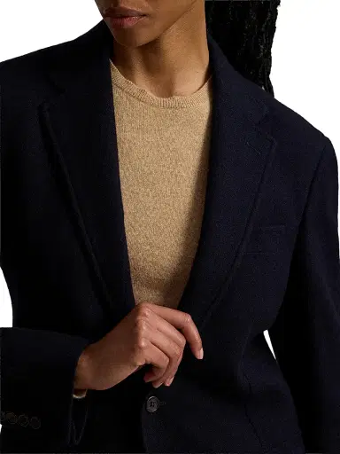 Polo Ralph Lauren Men's Cashmere Single-Breasted Blazer - Navy | Thumbnail 8