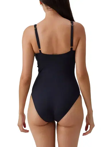 Melissa Odabash Women's Abruzzo Core Underwire One-Piece Swimsuit - Black | Thumbnail 3