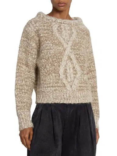 Isabel Marant Women's Dorota Alpaca-Blend Sweater | Thumbnail 3