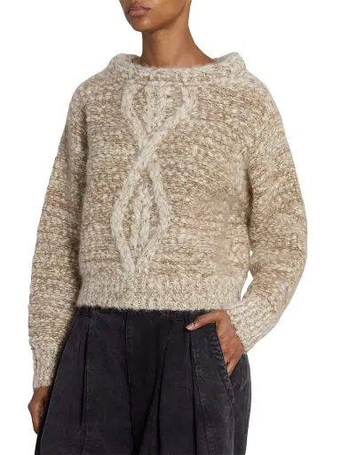 Isabel Marant Women's Dorota Alpaca-Blend Sweater | Thumbnail 4