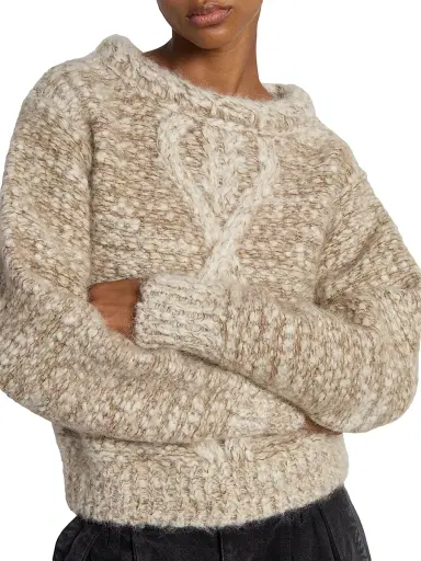 Isabel Marant Women's Dorota Alpaca-Blend Sweater | Thumbnail 6