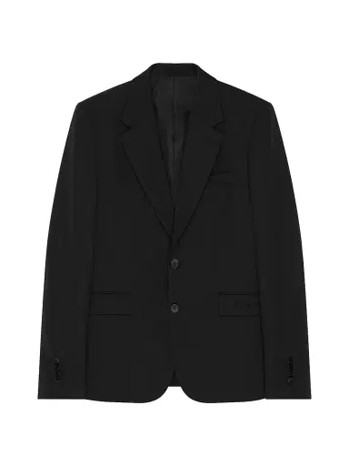 Givenchy Men's Single-Breasted Regular Jacket in Wool - Black - Size 48 | Thumbnail 1