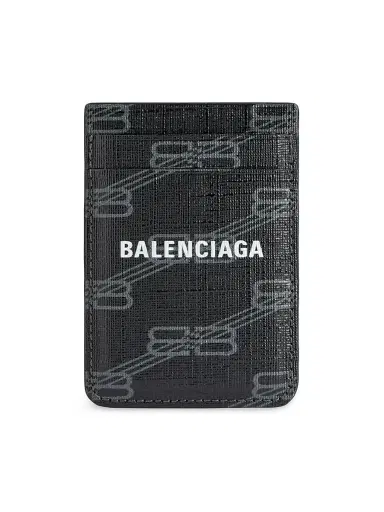Balenciaga Men's BB Signature Magnet Card Holder | Thumbnail 1 Balenciaga Men's BB Signature Magnet Card Holder | Thumbnail 1