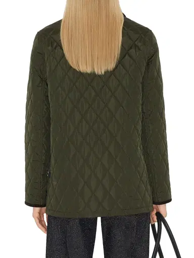Burberry Women's Barn Quilted Nylon Jacket - Shale Brush - Size XXS | Thumbnail 6 Burberry Women's Barn Quilted Nylon Jacket - Shale Brush - Size XXS | Thumbnail 6