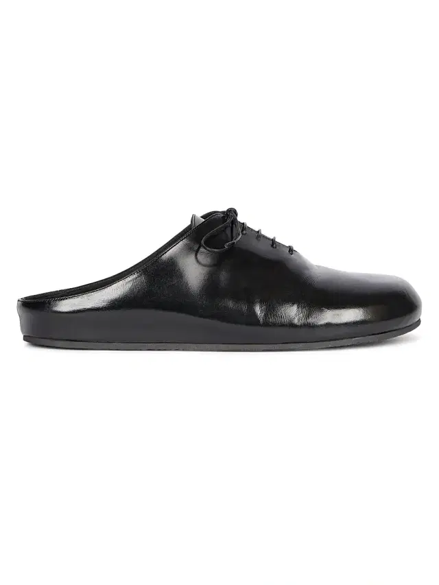 Men's Derbie Leather Mules - Black