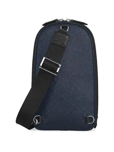 Montblanc Men's Sartorial Leather Sling Backpack - Blue | Thumbnail 2 Montblanc Men's Sartorial Leather Sling Backpack - Blue | Thumbnail 2