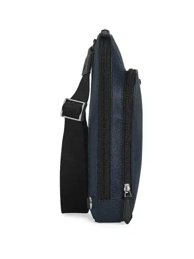 Montblanc Men's Sartorial Leather Sling Backpack - Blue | Thumbnail 3 Montblanc Men's Sartorial Leather Sling Backpack - Blue | Thumbnail 3