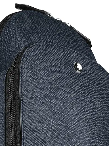 Montblanc Men's Sartorial Leather Sling Backpack - Blue | Thumbnail 6 Montblanc Men's Sartorial Leather Sling Backpack - Blue | Thumbnail 6